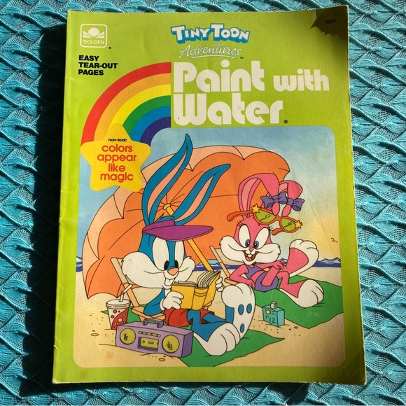 1990s Tiny Toon Paint With Water Books - Picture 4 of 16